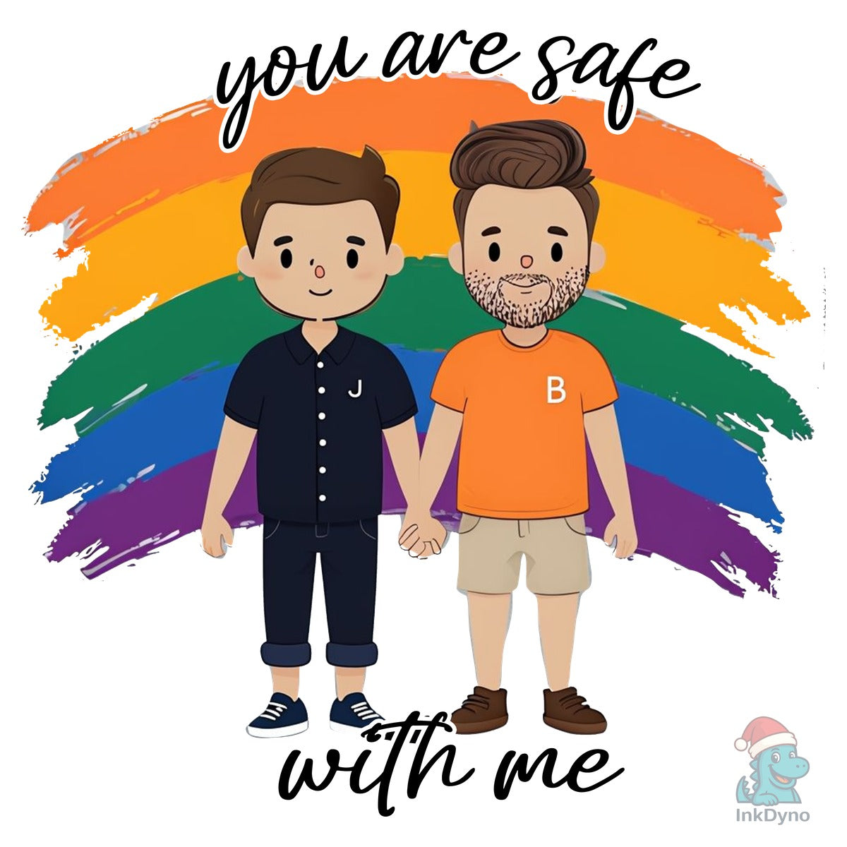 LGBTQ+ Couple "You Are Safe with Me"