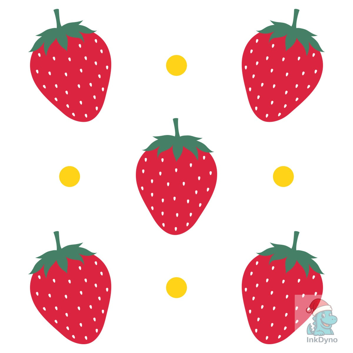 Retro Summer Strawberry Daisy