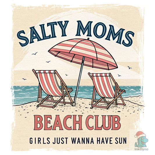 Summer Girl Salty Mom Beach Club - DTF Transfer