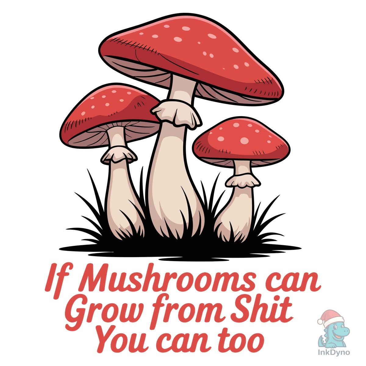 Funny Mushroom T-Shirt Design