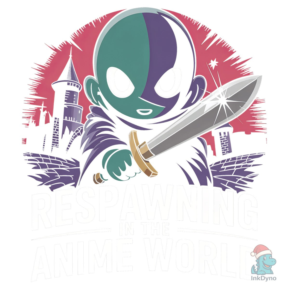 Respawning in the Anime World T-shirt