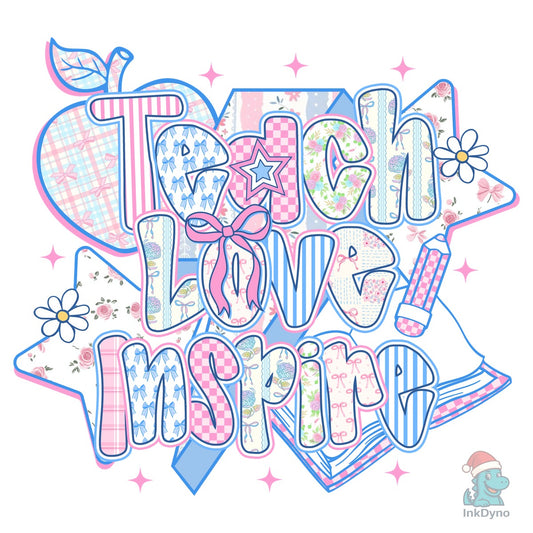 Coquette Teacher Preppy Teacher - DTF Transfer