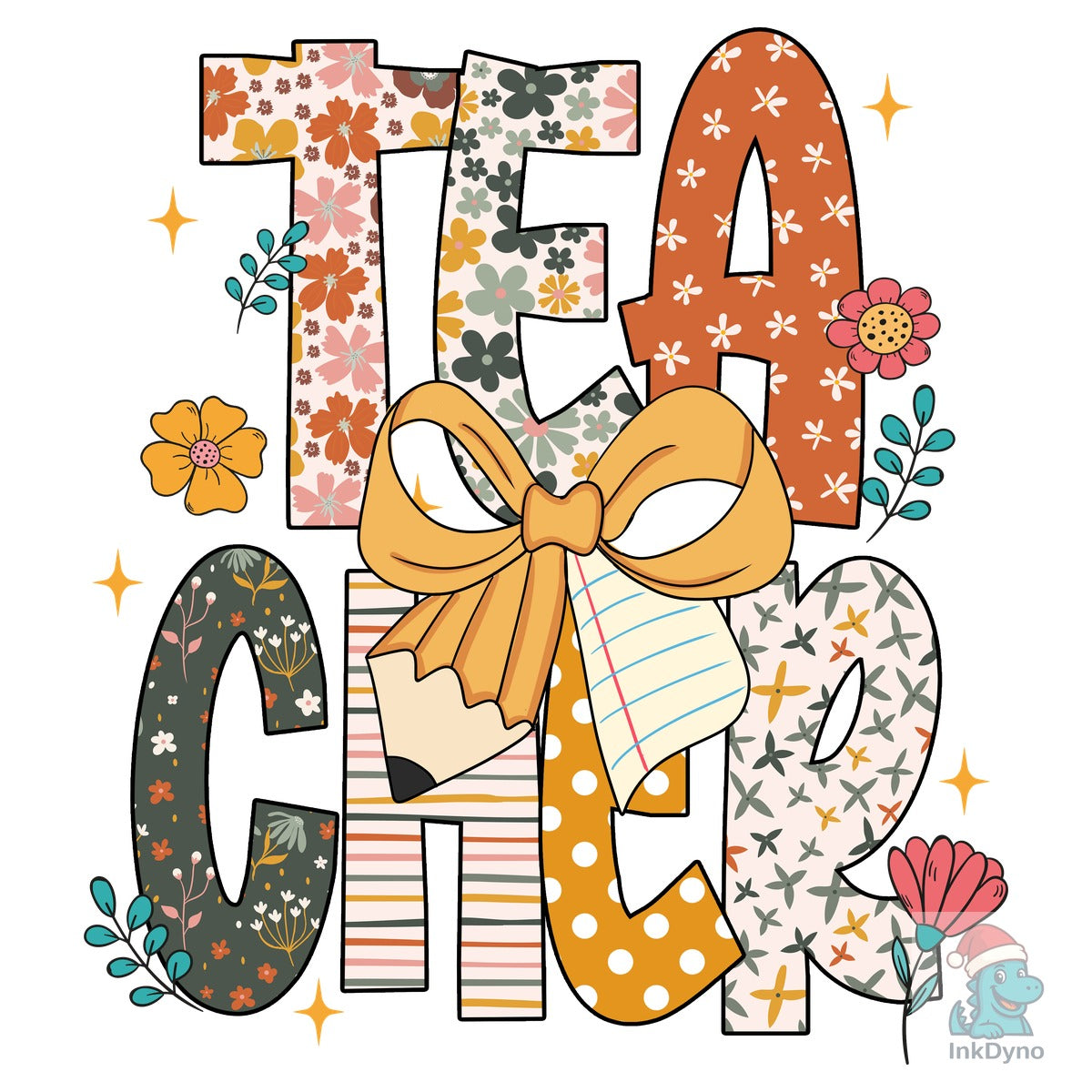 Floral Teacher Wildflower Heat