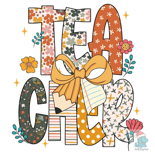 Floral Teacher Wildflower Heat - DTF Transfer