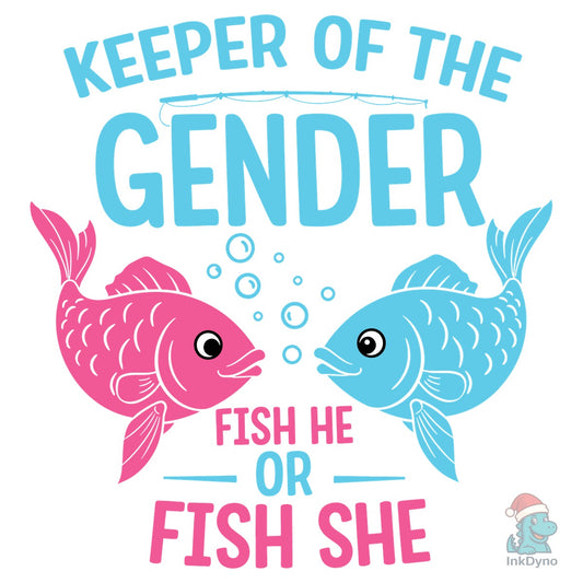 Fish Gender Reveal T-Shirt - DTF Transfer