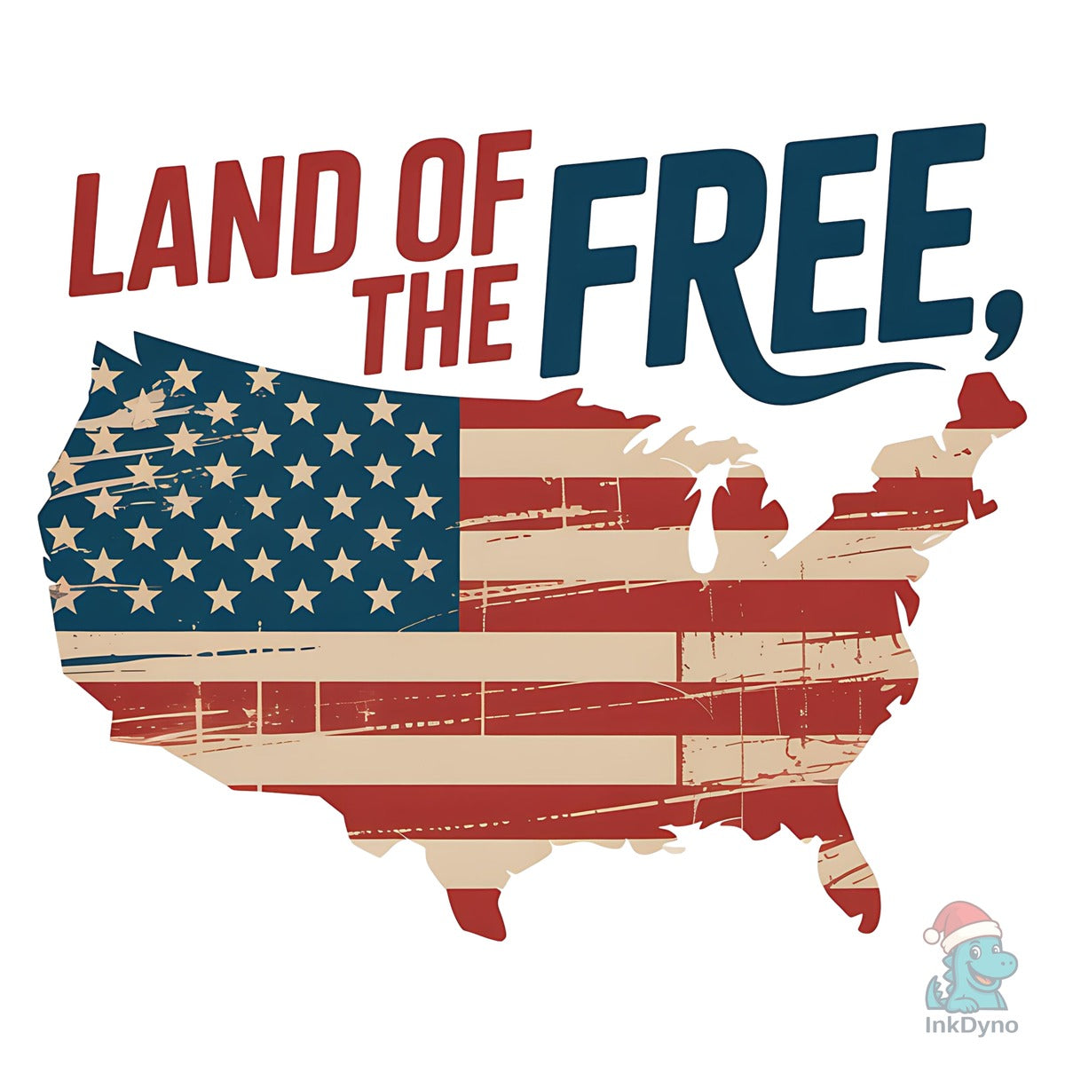 Land of the Free USA Map America Map