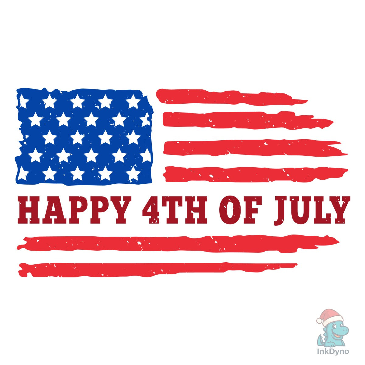 Happy 4th of July Flag Usa