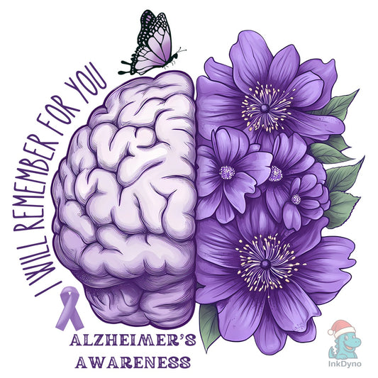 Alzheimer's Awareness T-shirt Design - DTF Transfer