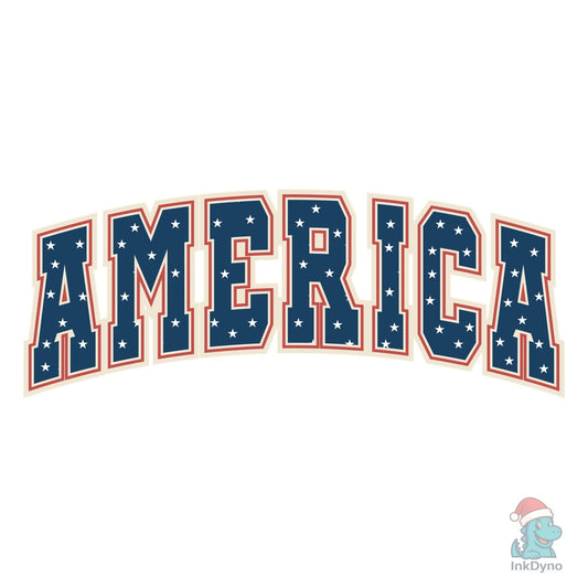 America Varsity Retro T Shirt - DTF Transfer