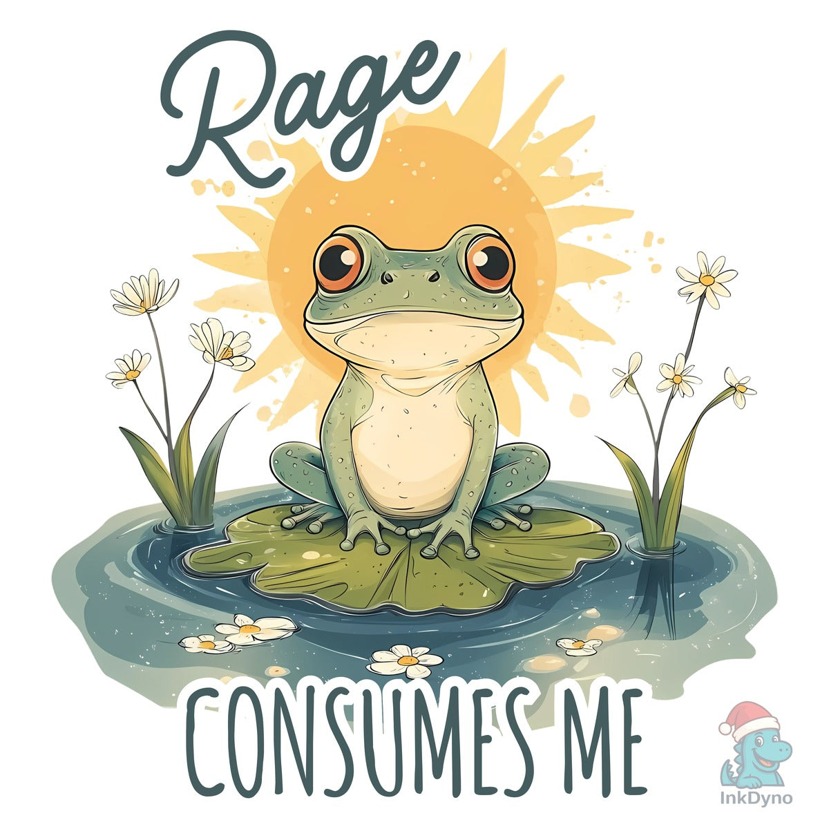 Rage Consumes Me Funny Frog T-shirt