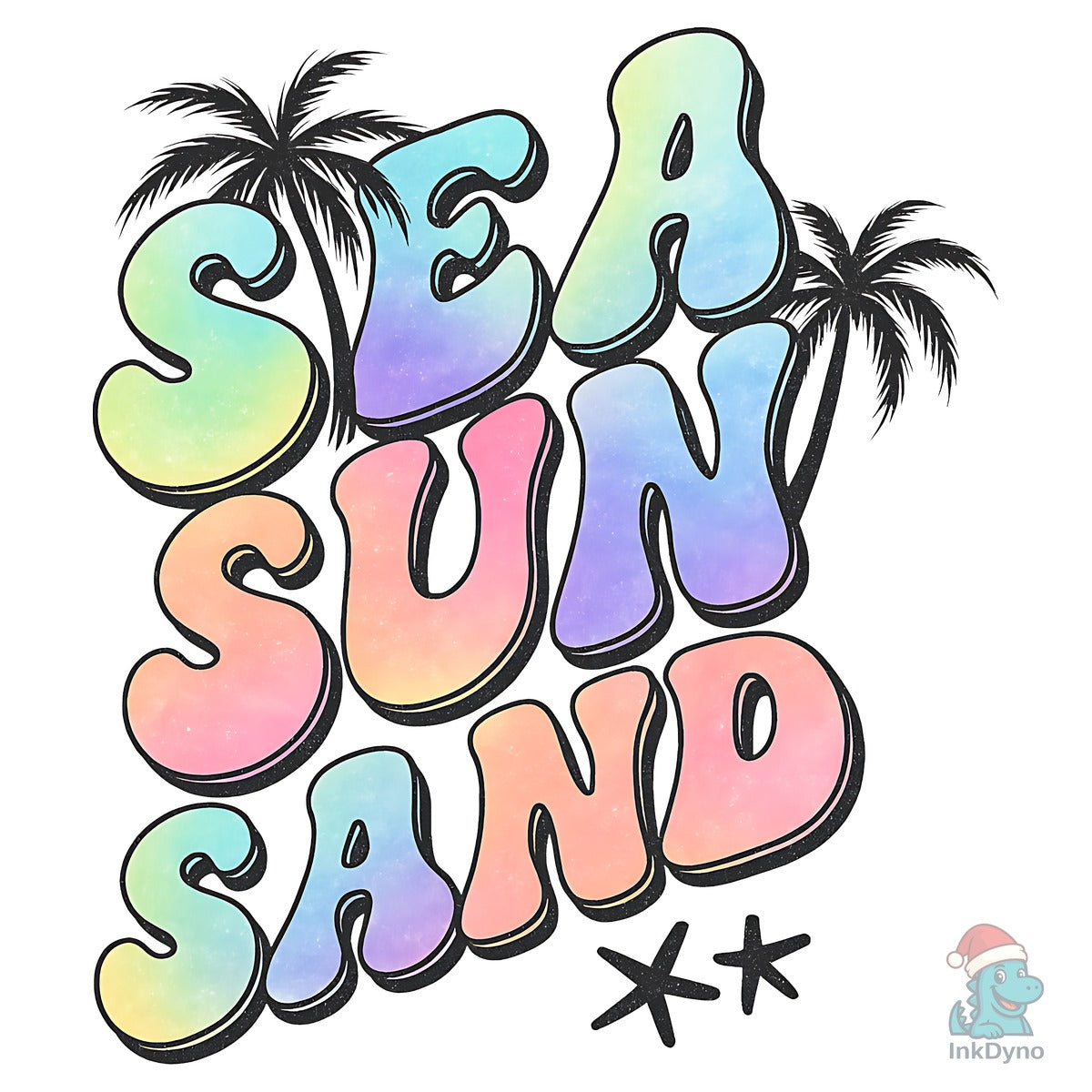 Sea Sun Sand T Shirt Design