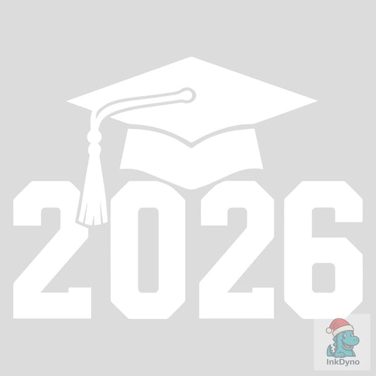 Graduation 2026 Bold Cap Design - DTF Transfer
