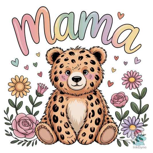 Mama Bear Coquette Floral Mama - DTF Transfer
