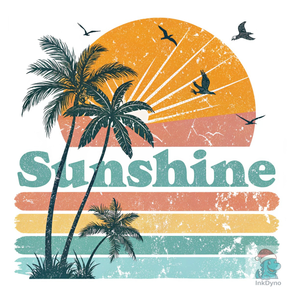Sunshine Summer Retro Beach