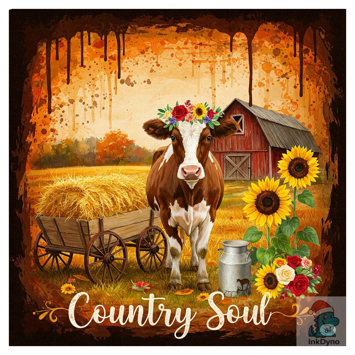 Vintage Country Western Brushstroke