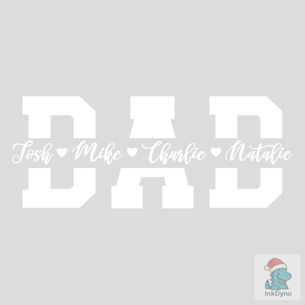 Father's Day Dad Split Name Frame
