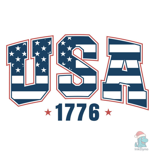 Retro USA 1776 T Shirt USA - DTF Transfer