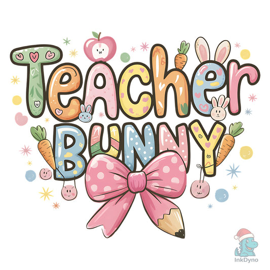 Teacher Bunny Sweatshirt Teacher Bunny - DTF Transfer