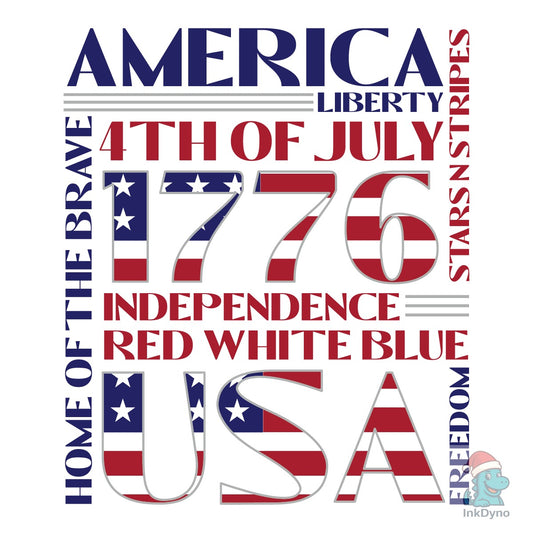 4th of July America USA - DTF Transfer