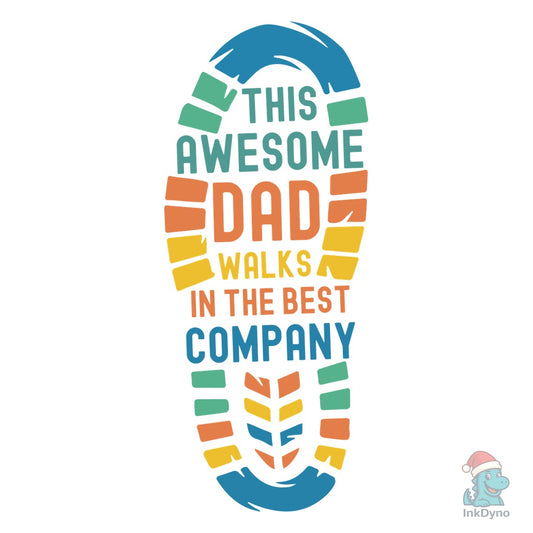 Dad Footstep Baby Feet Father's Day - DTF Transfer