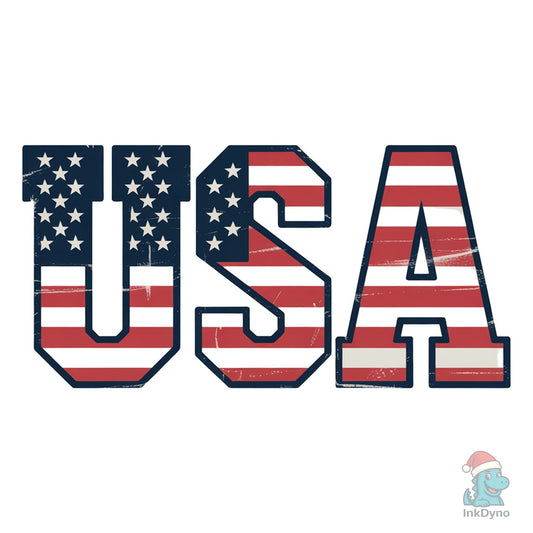 Distressed USA - DTF Transfer