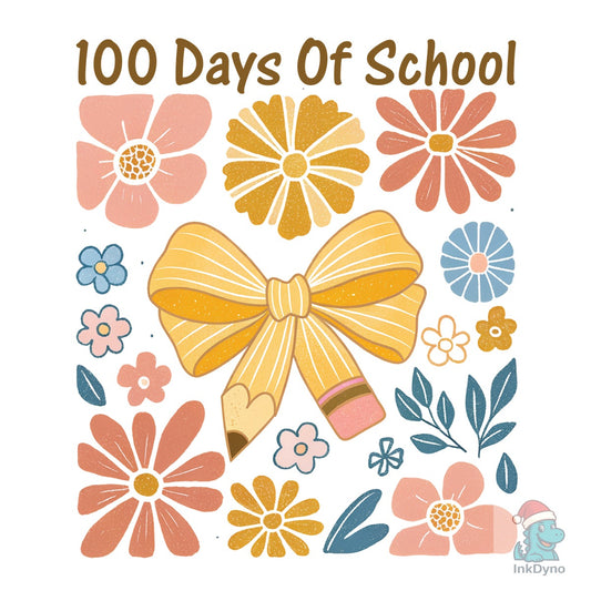 100 Days of School Coquette Boho - DTF Transfer