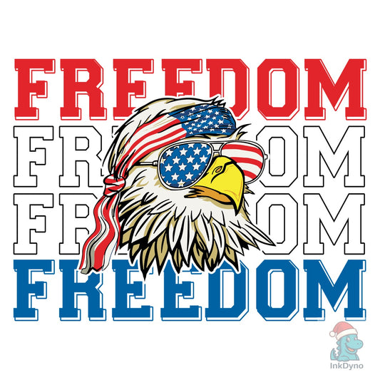 Patriotic Eagle Freedom 4th of July - DTF Transfer