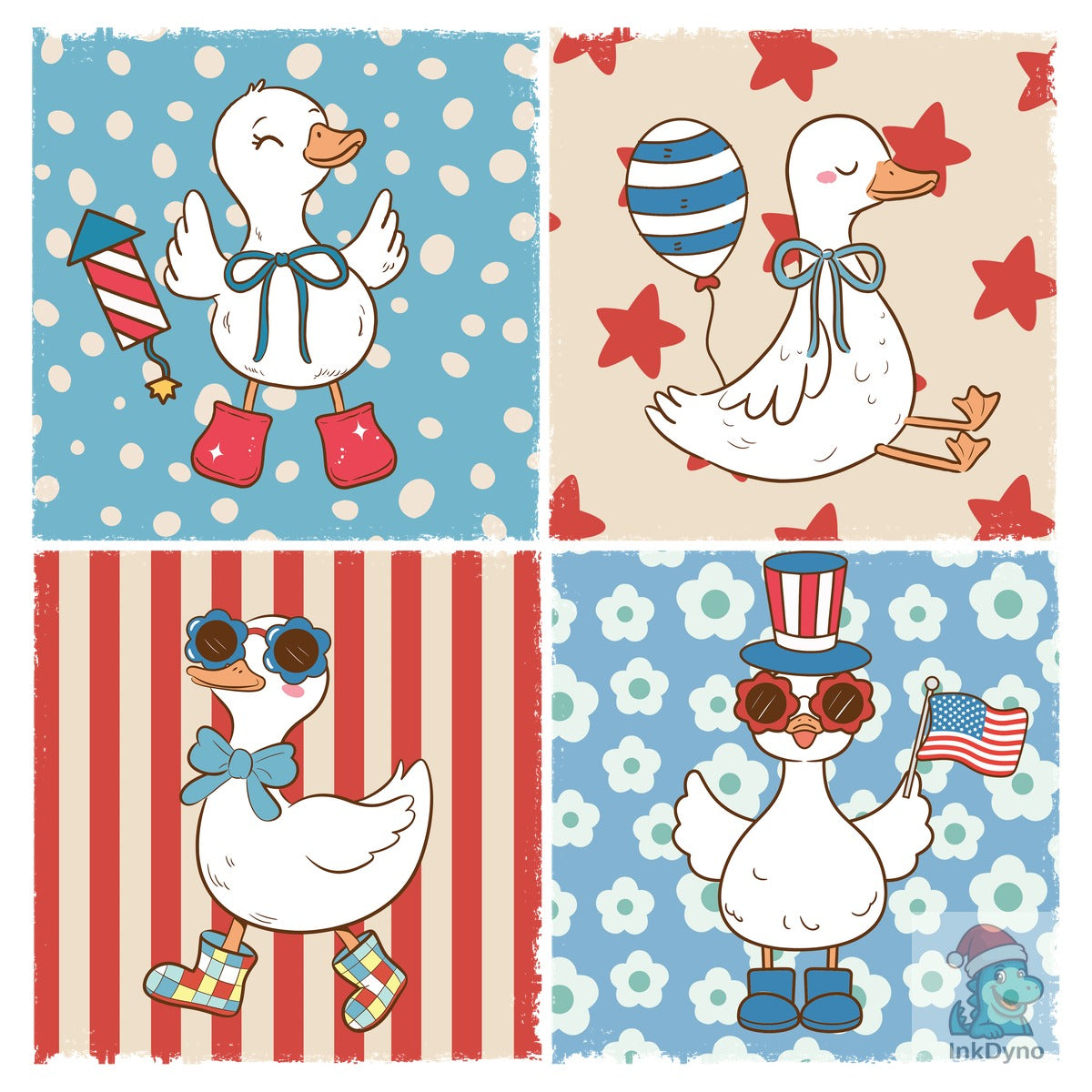 4th of July Goose Patriotic