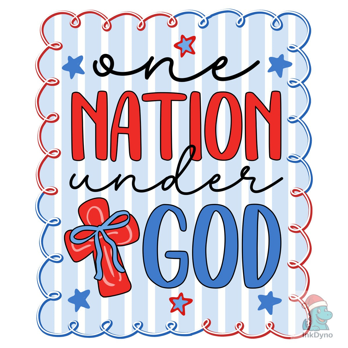 Coquette 4th of July Under God