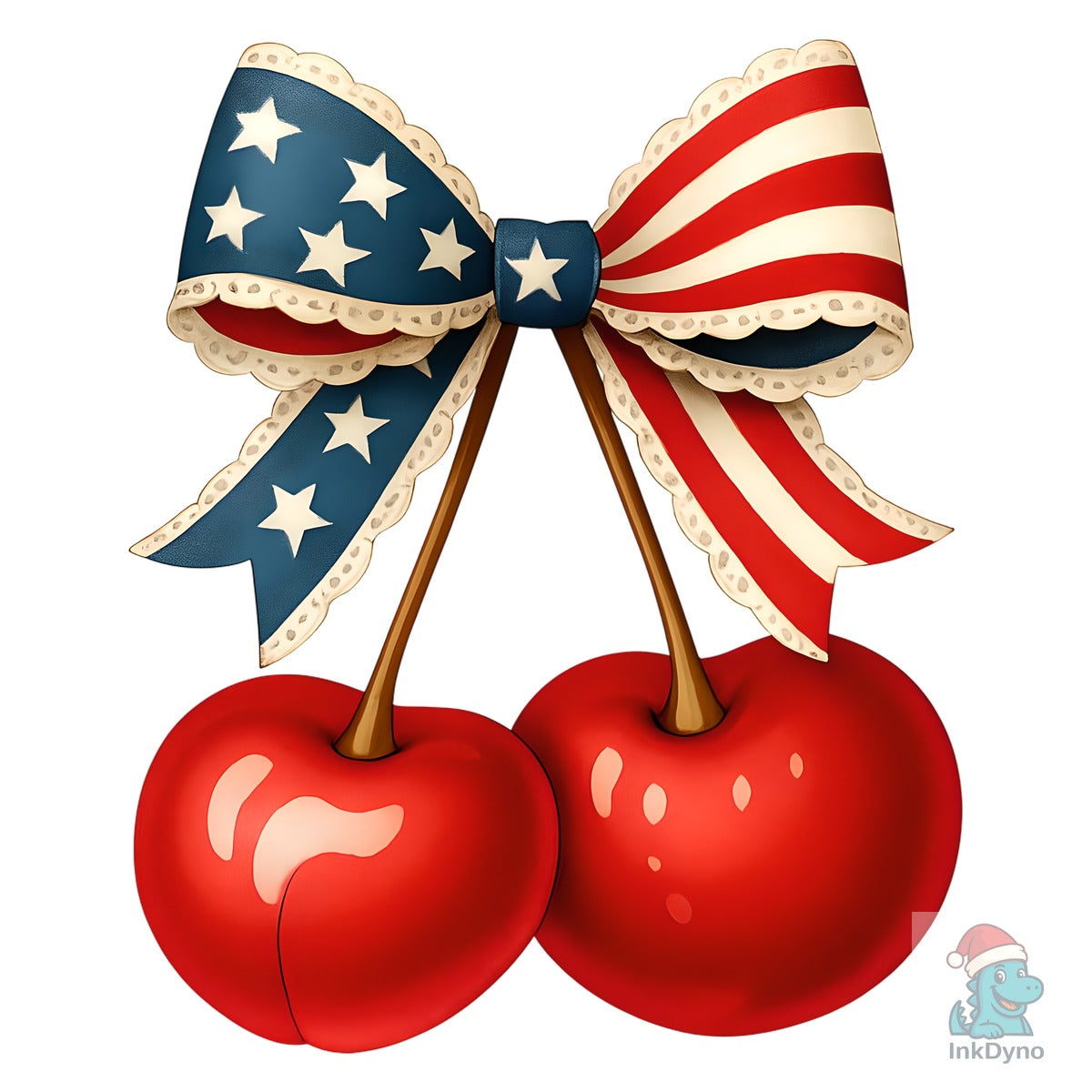 Coquette Cherry Bow America 4th July