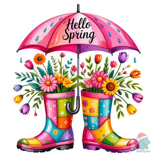 Spring Flowers Cute Watercolor - DTF Transfer
