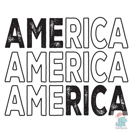 America Patriotic - DTF Transfer