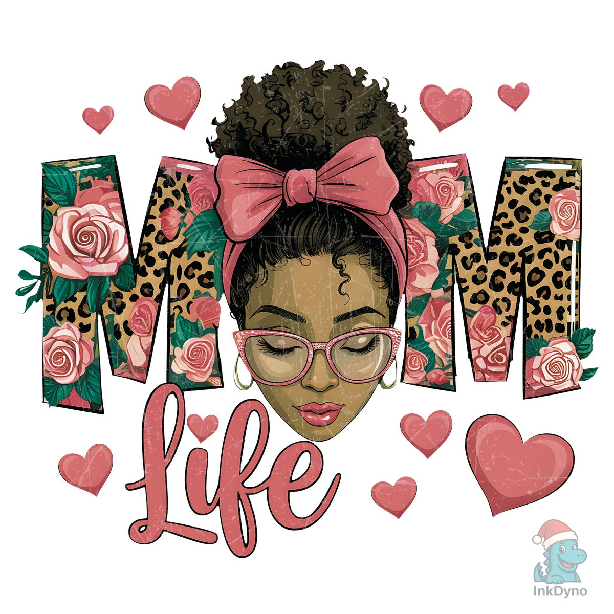 Black Women Leopard Mom Life
