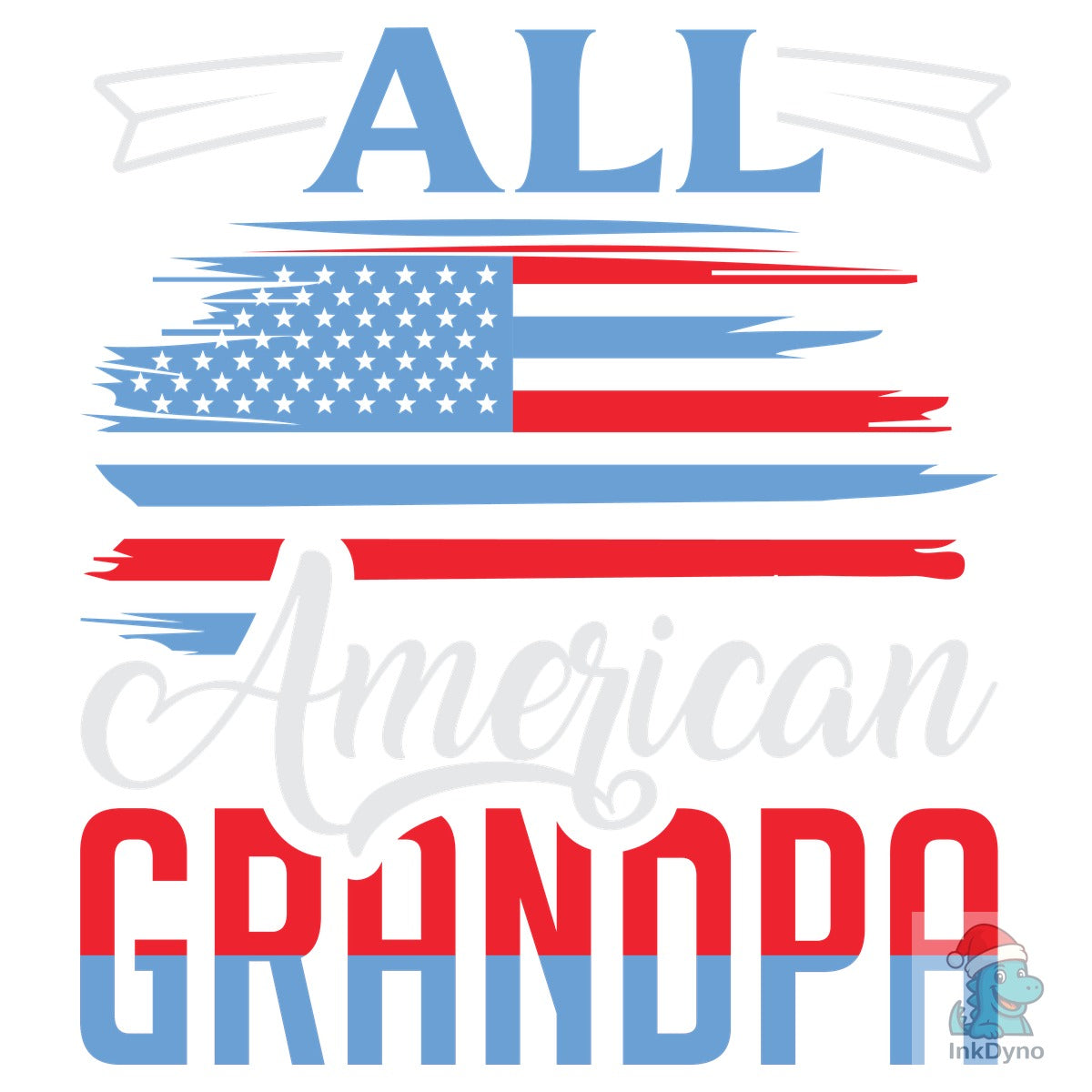 All American Grandpa T-shirt Design