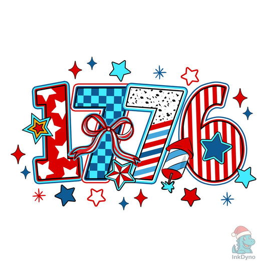 Preppy 1776 Coquette 4th July - DTF Transfer