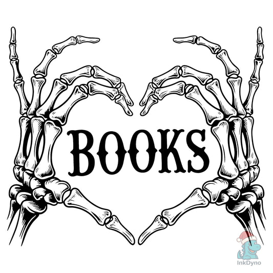 Love Skeleton Book Lover Sublimation - DTF Transfer