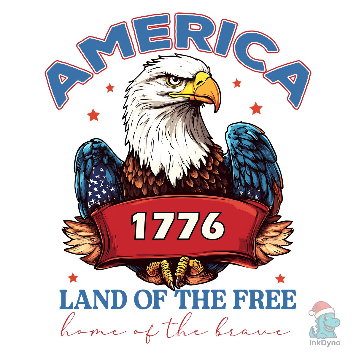 America 1776 Land of the Free Home of