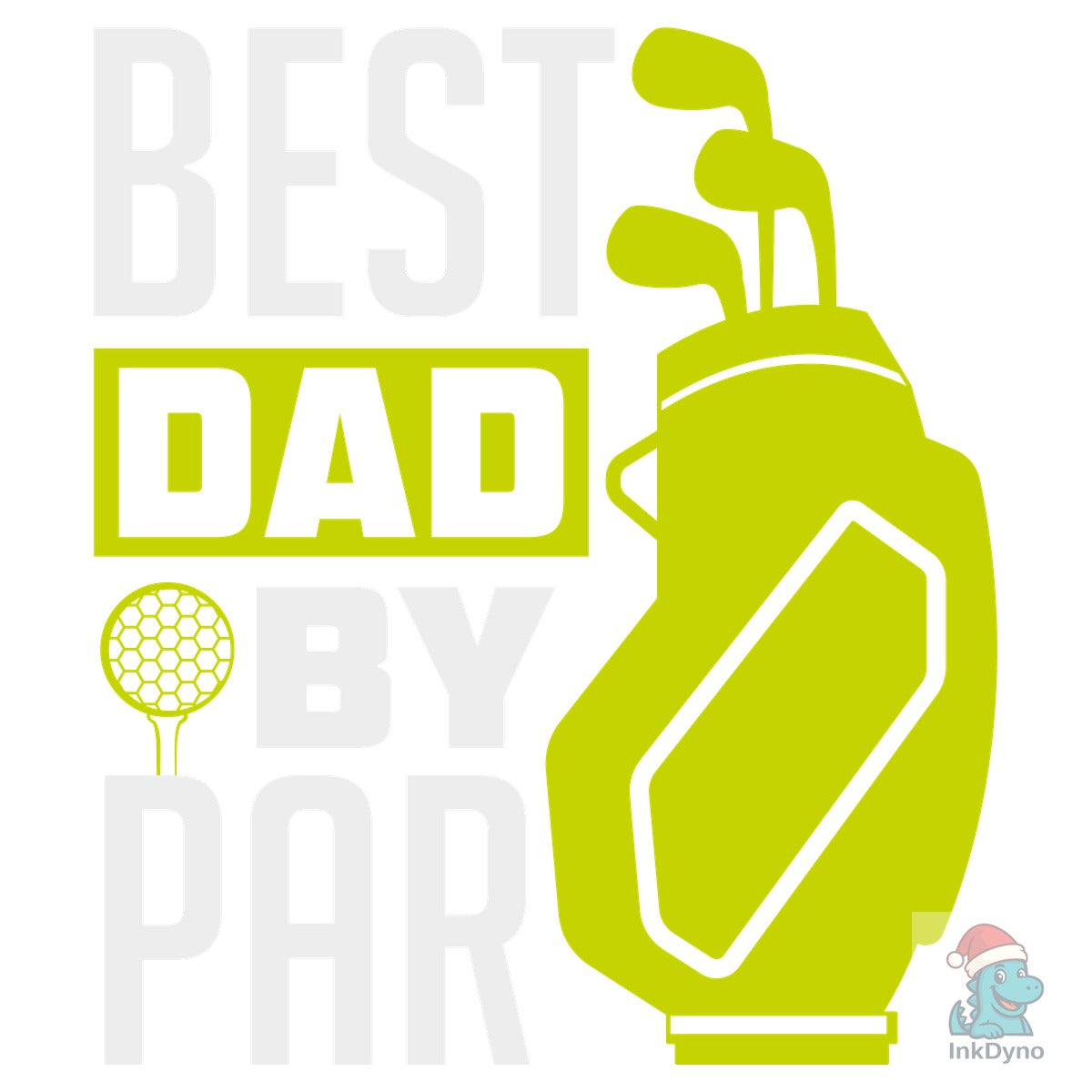 Best Dad by Par Golf Quote Design