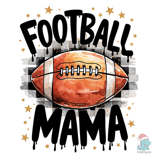 Football Mama Grunge Design - DTF Transfer