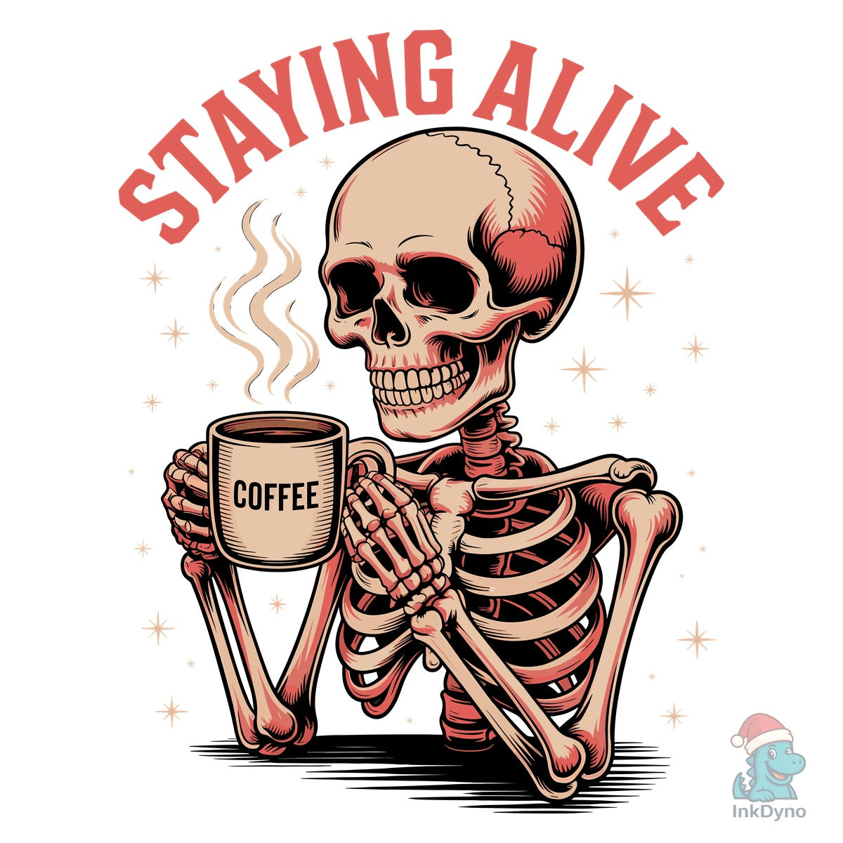 Funny Staying Alive Coffee Lover Shirt