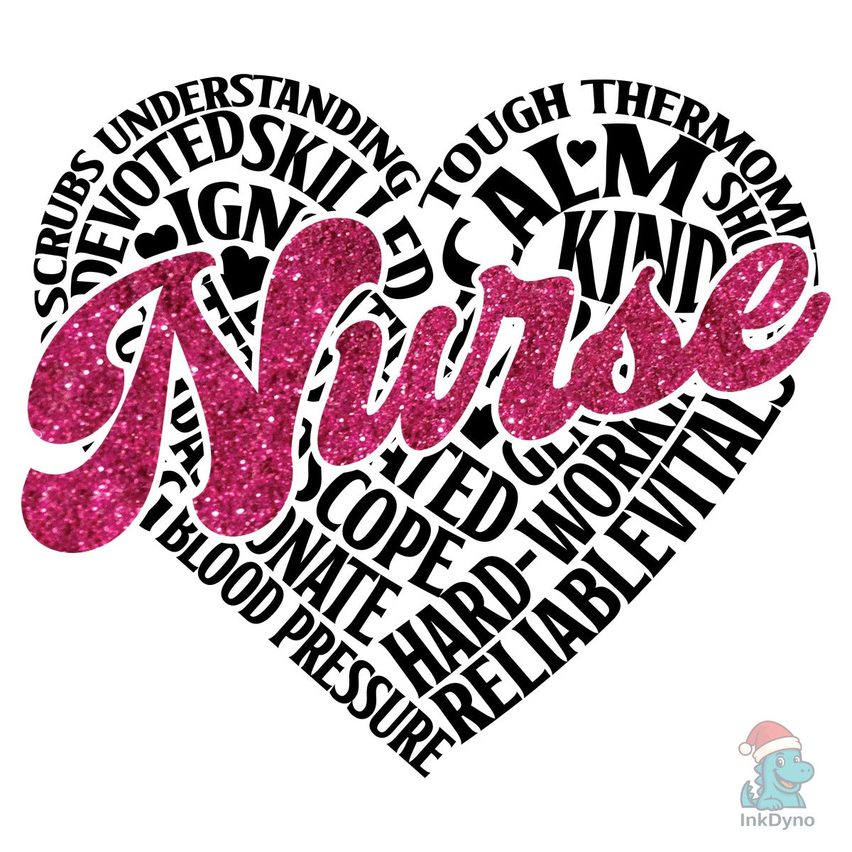 Nurse Heart Word Art Nurse Life