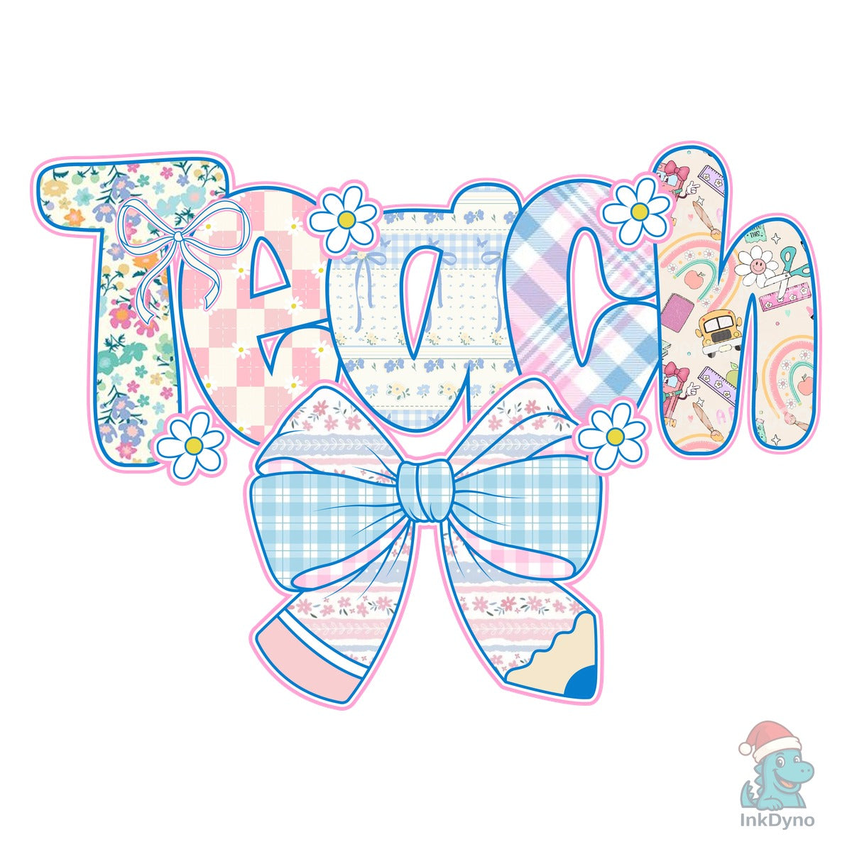 Teach Patchwork Letters with Bow