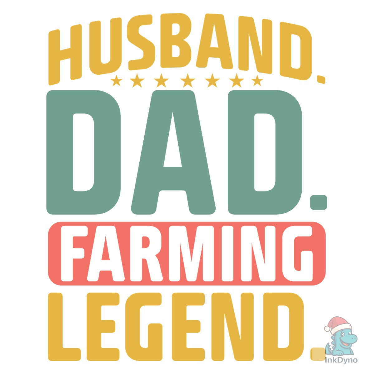 Husband. Dad Farming Legend. T Shirt