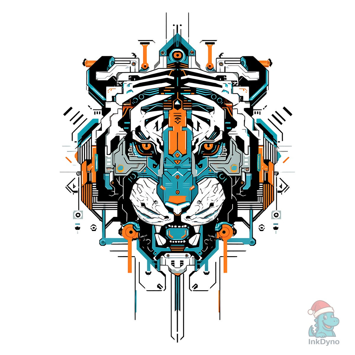 Cyberpunk Tiger Artwork Sublimation