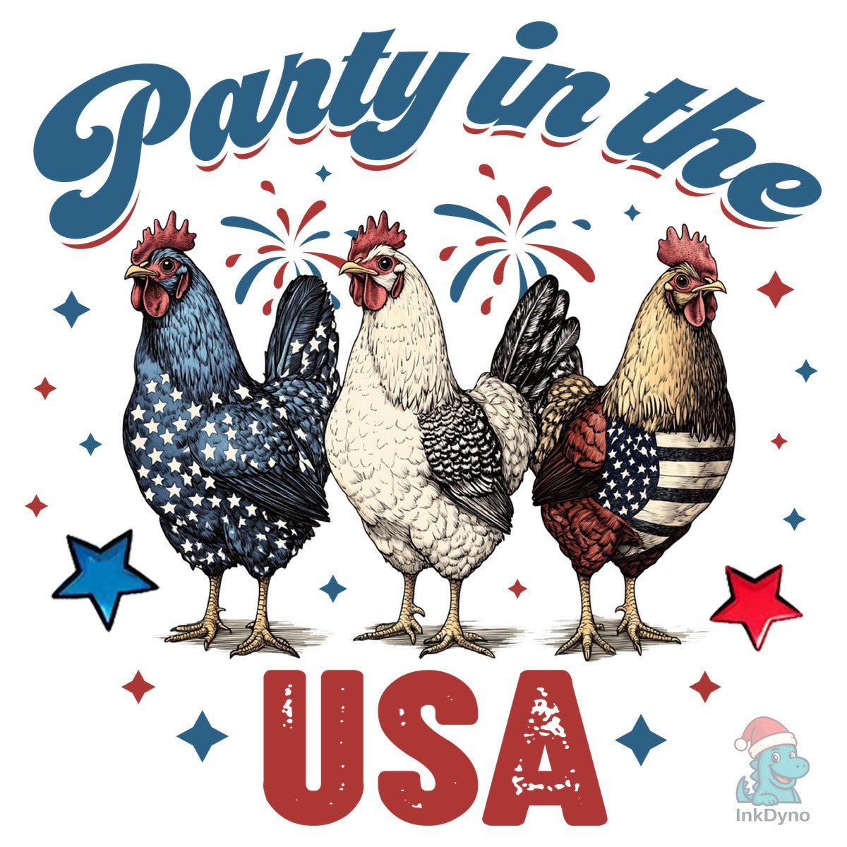 Party in the USA Patriotic Rooster