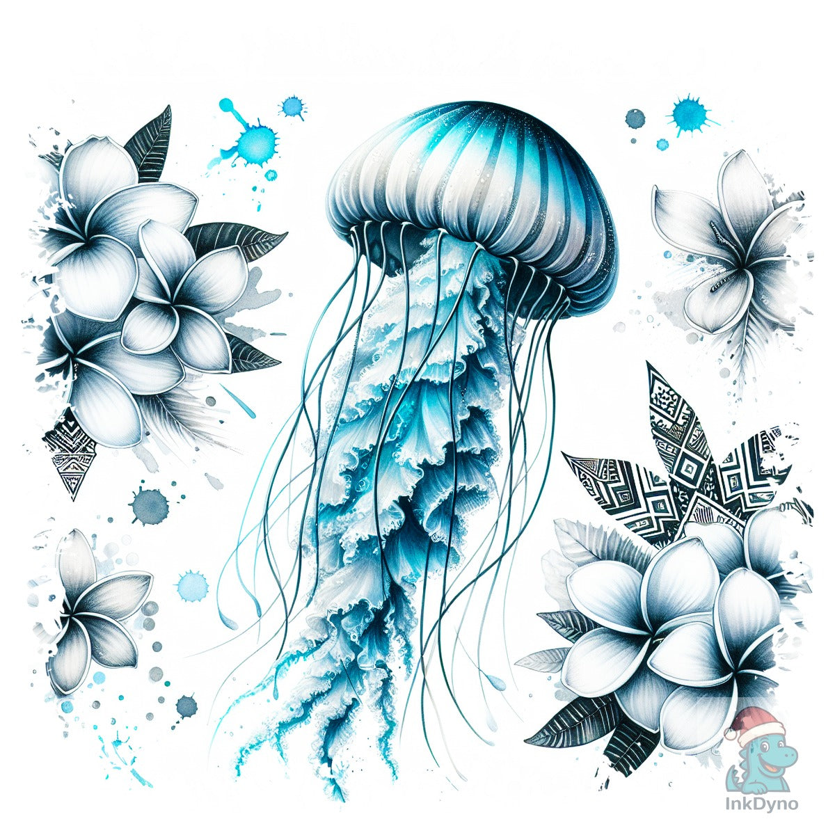 Jellyfish Tropical Square Tshirt