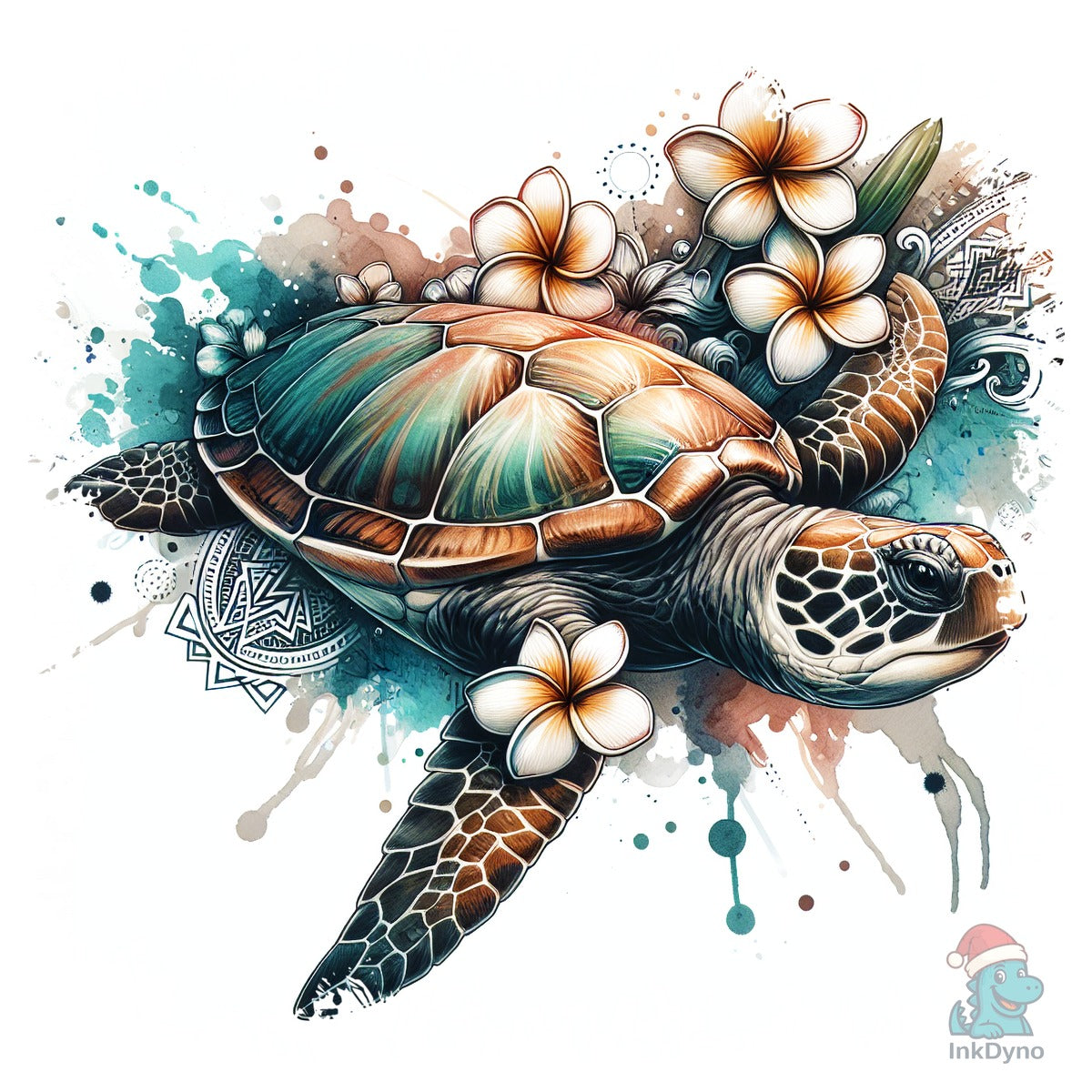 Sea Turtle Tropical Square Tshirt