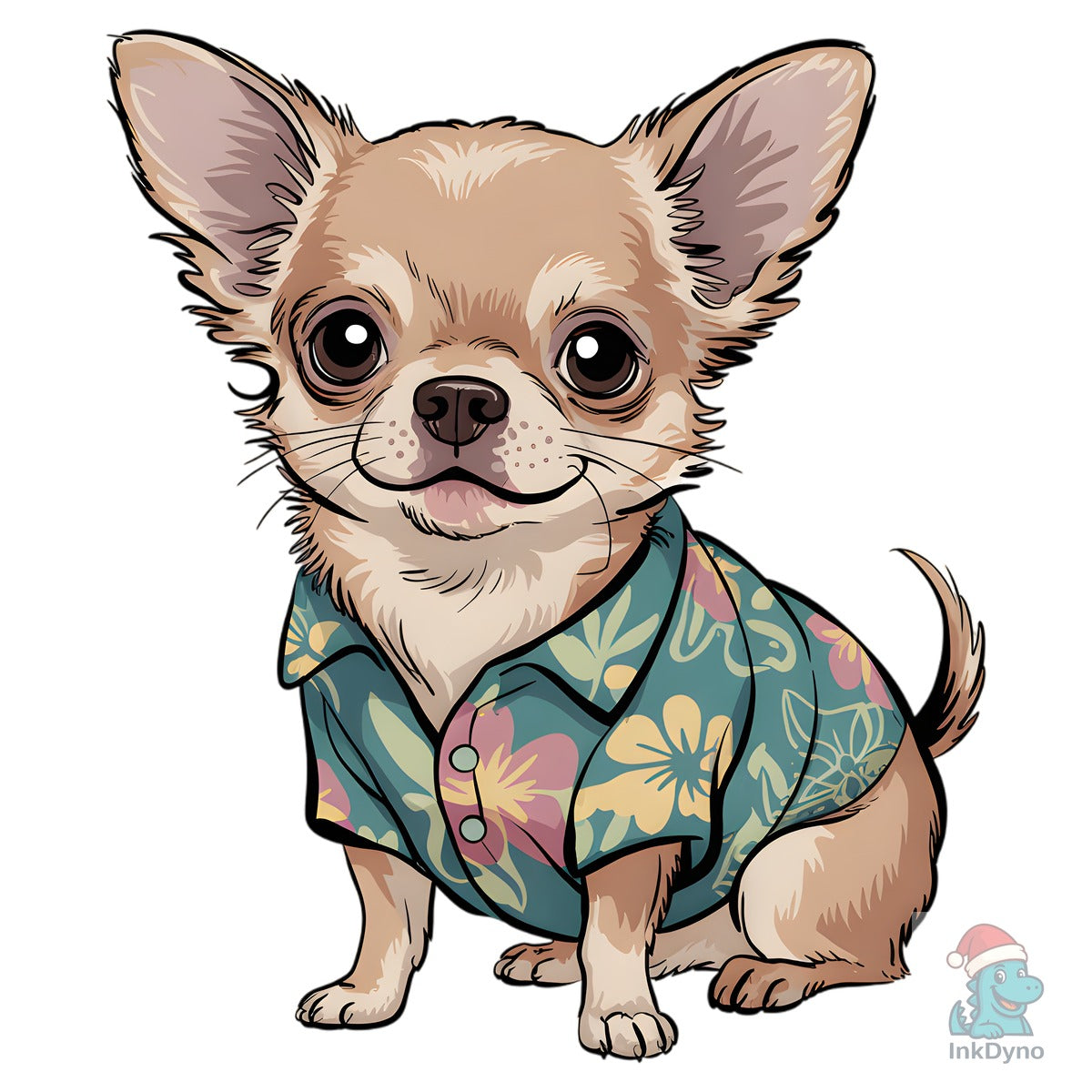 Summer Beach with Chihuahua
