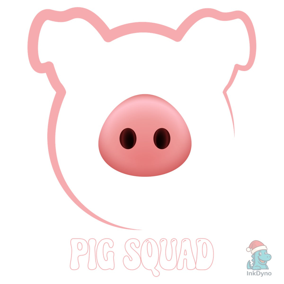 Pig Squad Funny Big Nose POD T-Shirt