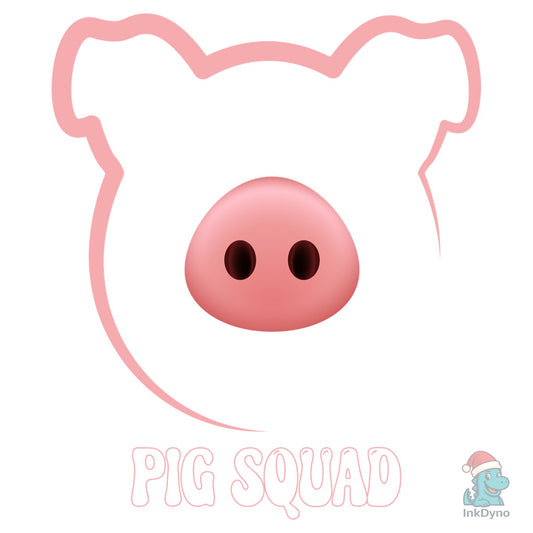 Pig Squad Funny Big Nose POD T-Shirt - DTF Transfer